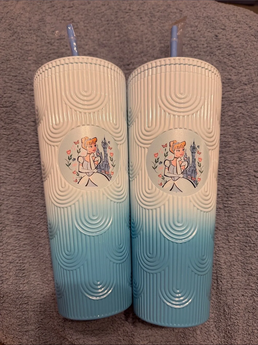 Cinderella Blue Ombre Tall Tumbler - Twin Set